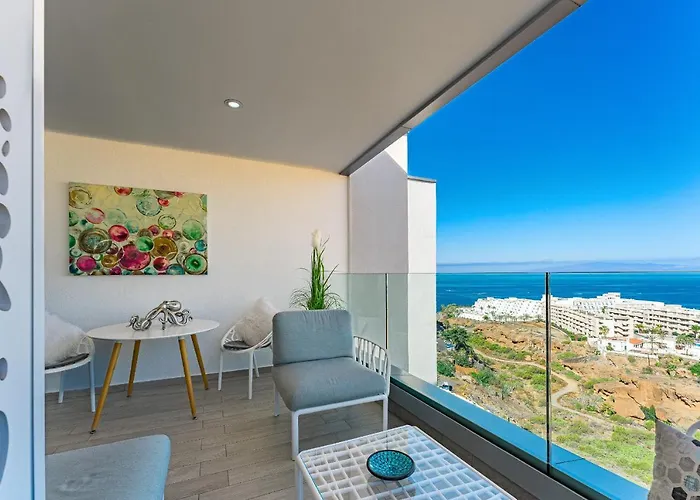 Blue Lagoon - Ocean View Penthouse With Airco & Heated Pool Apartament Costa Adeje (Tenerife)