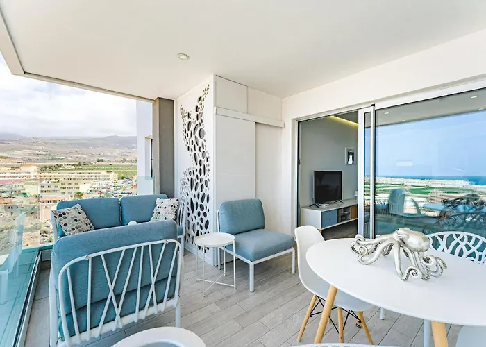 Blue Lagoon - Ocean View Penthouse With Airco & Heated Pool Apartament Costa Adeje (Tenerife)